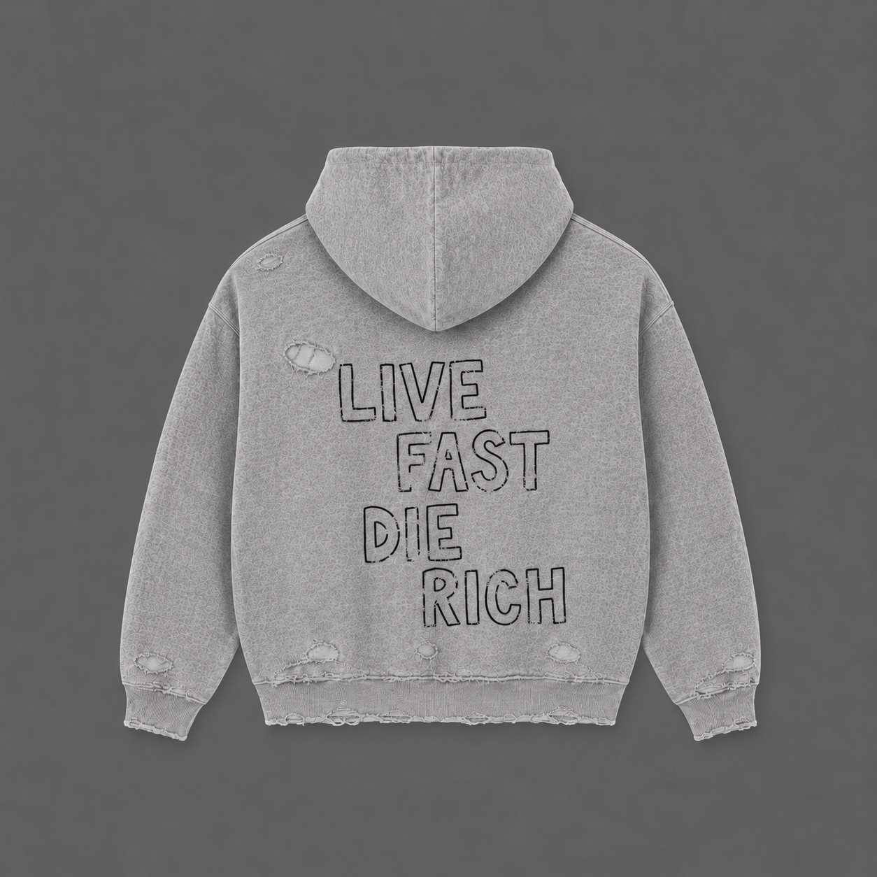 "LIVE FAST DIE RICH" STAPLE HOODIE